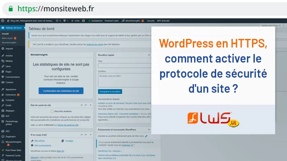 Wordpress en HTTPS, comment activer le protocole de sécurité d'un site ?