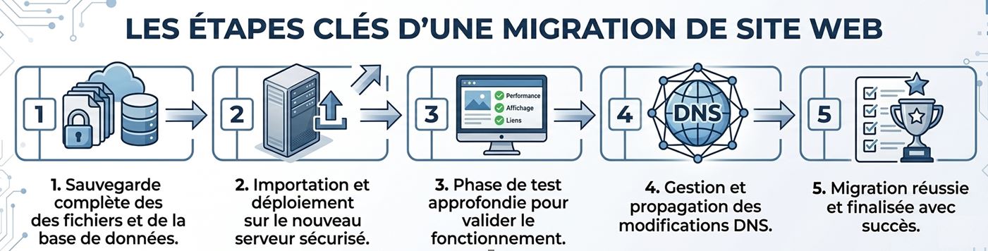 Changer hébergeur site web les étapes d'une migration réussie Changer hébergeur site web - les étapes d'une migration réussie