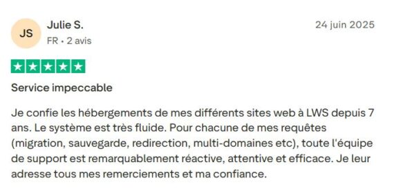 Témoignage client changement hébergeur site web 3