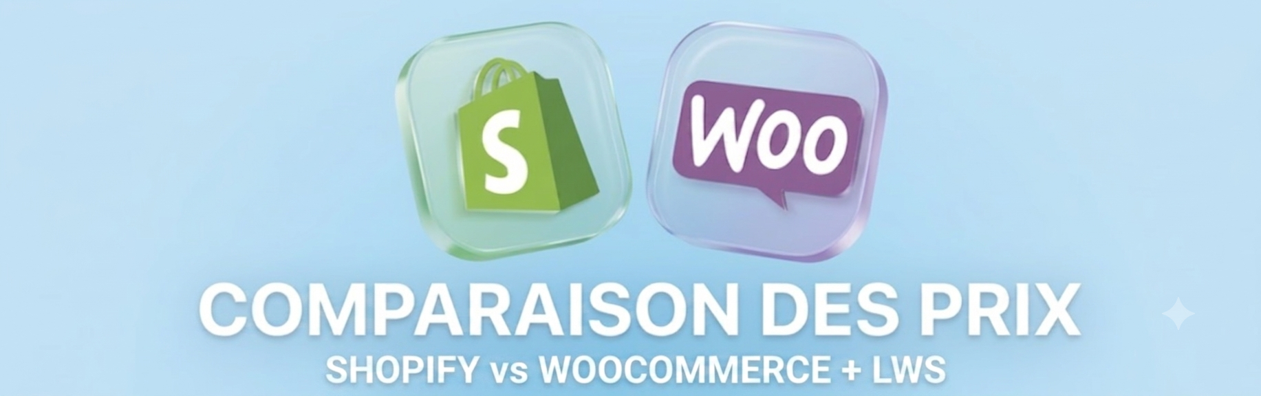 Créer boutique en ligne prix 2026 - Shopify vs WooCommerce + LWS