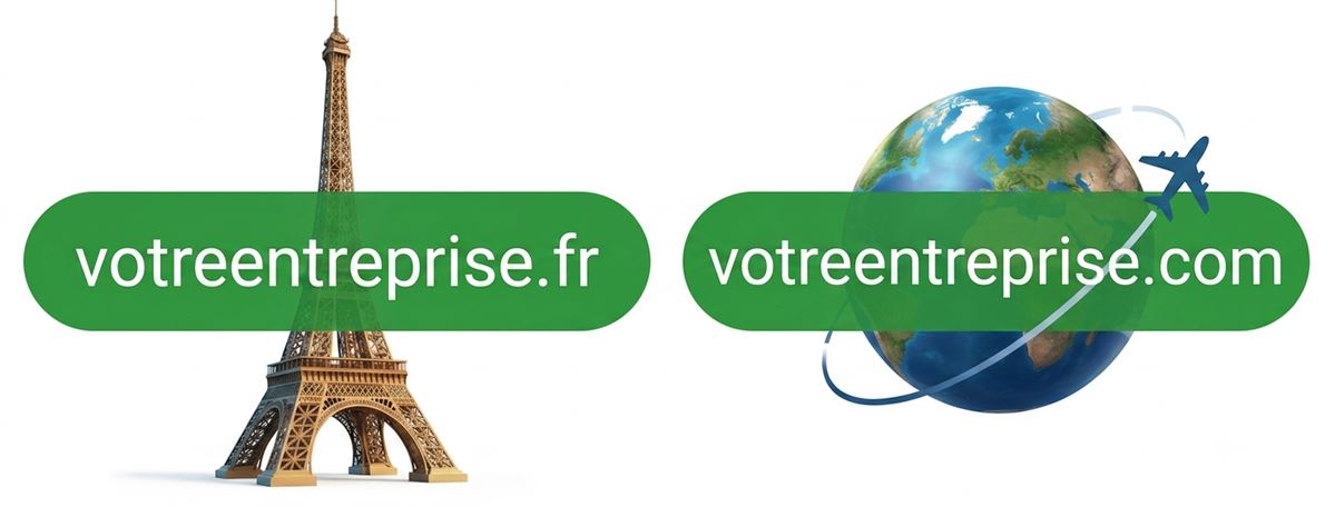 Choisir nom de domaine .fr ou .com