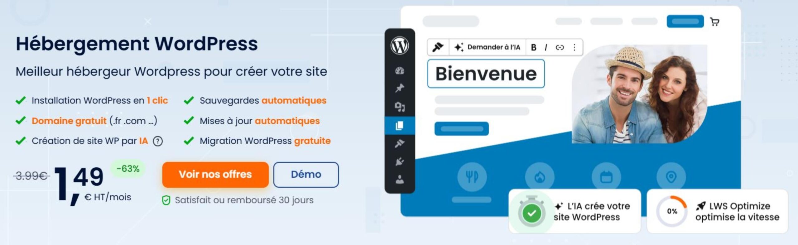 Hébergement WordPress LWS