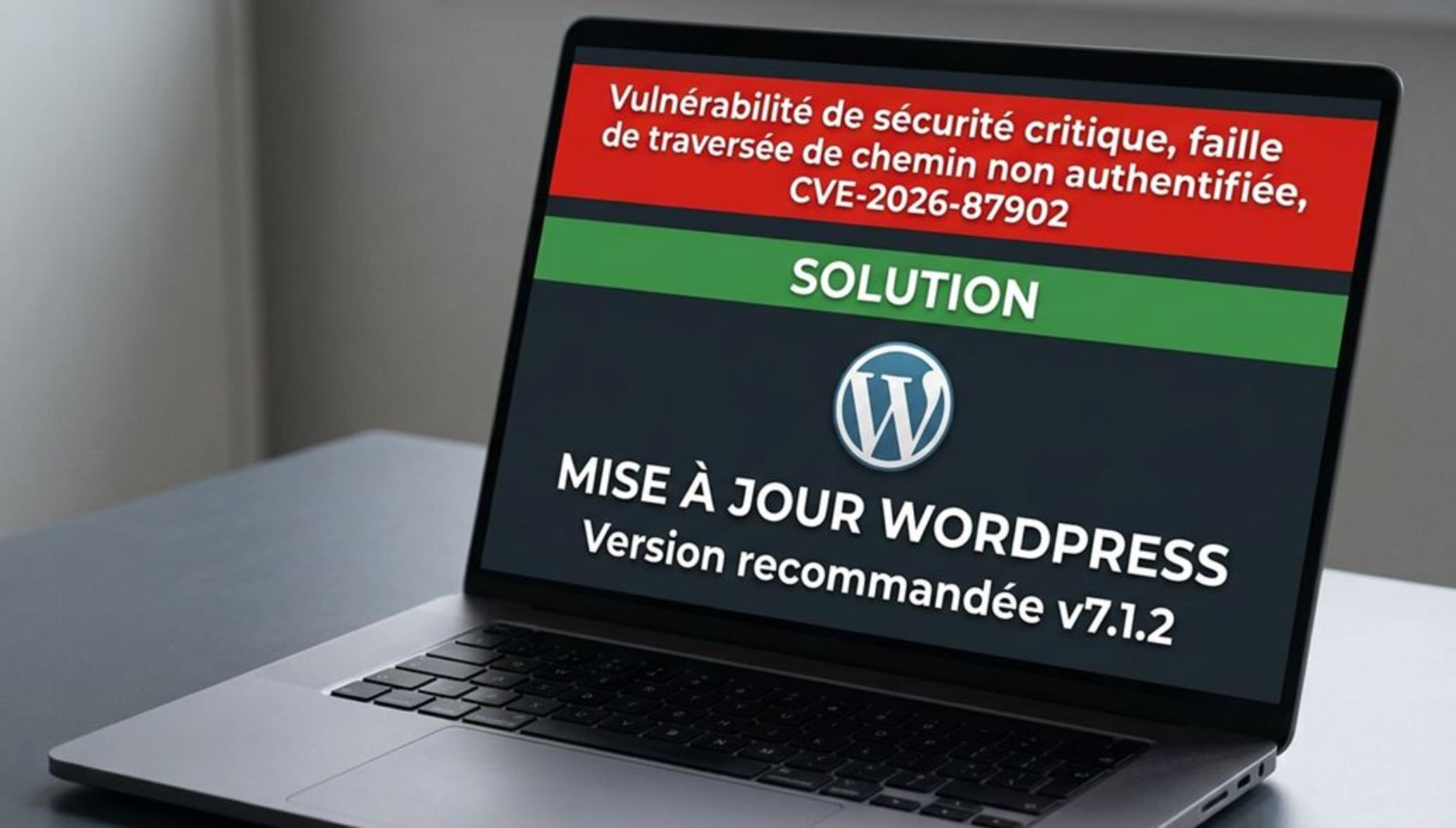 Mise à jour WordPress la version 7.1.2