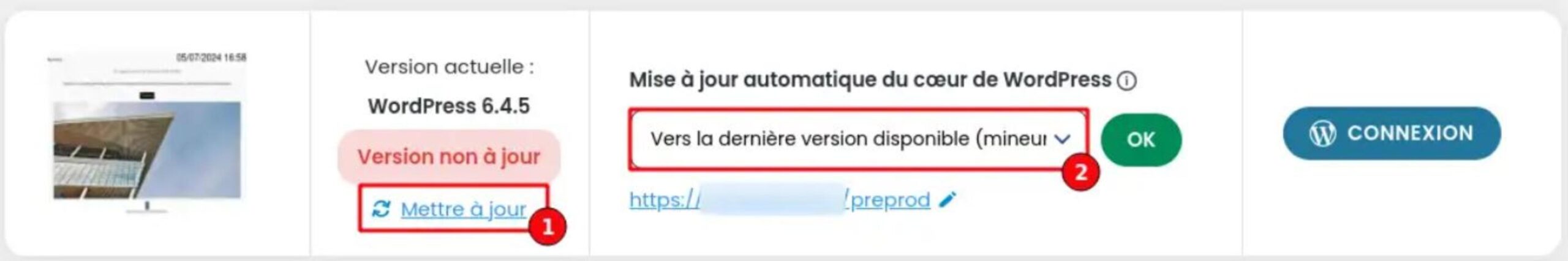 Mise à jour de WordPress simplifié avec WP Manager de LWS