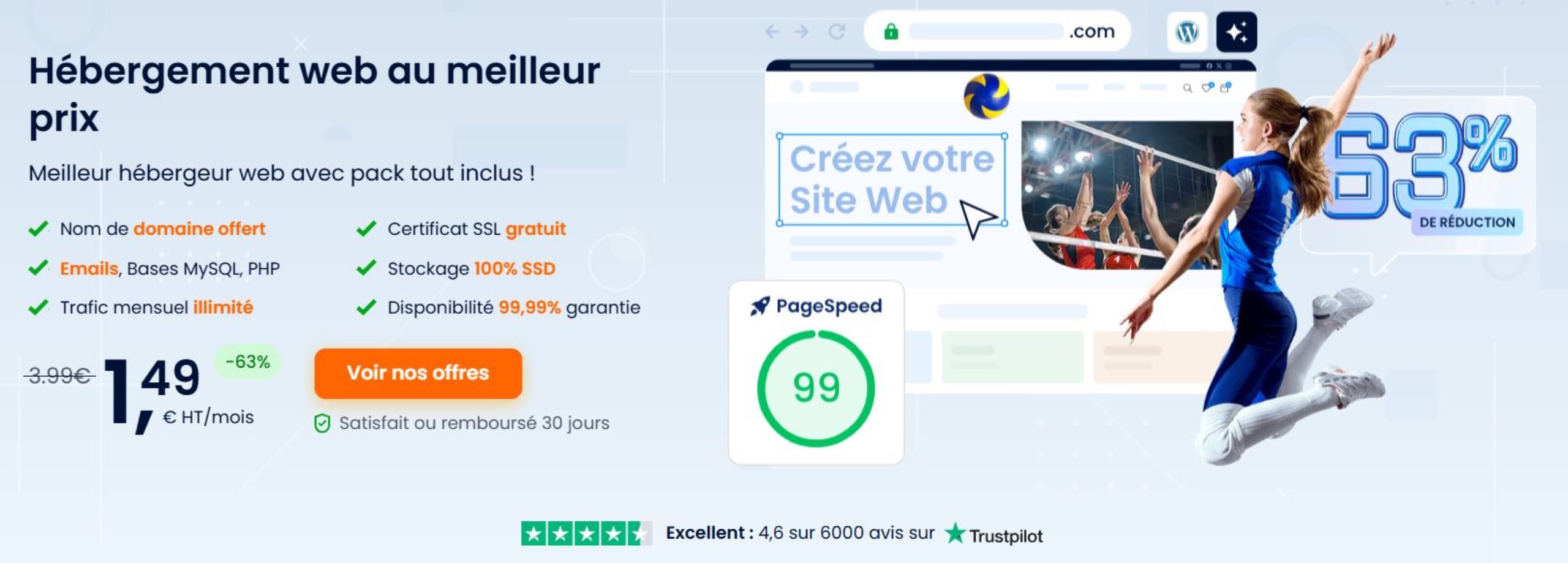 Notre hébergement web performant et abordable Notre hébergement web performant et abordable