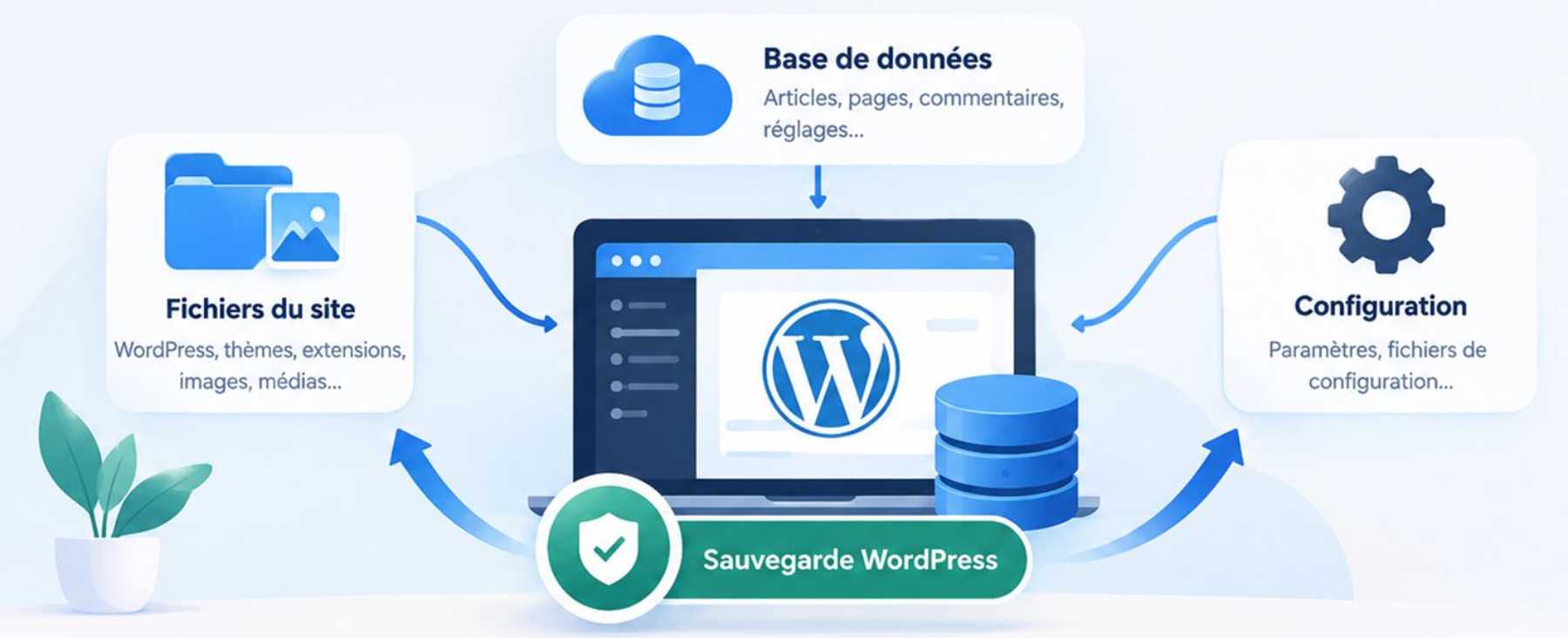 Sauvegarde WordPress - ce qu'il faut sauvegarder